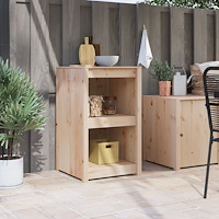 vidaXL Uteplats Köksskåp 55x55x92 cm Solid Tall