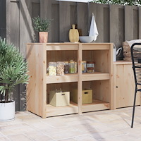 vidaXL Uteplats Köksskåp 106x55x92 cm Solid Furu