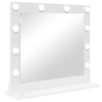vidaXL Sminkspegel med LED-lampor Vit 60x55x18 cm