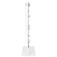 vidaXL Sminkspegel med LED-lampor Vit 70x50x18 cm