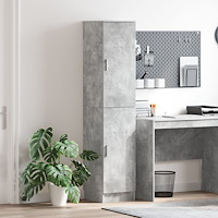 vidaXL Buffet Skåp Betonggrå MDF med betongeffektlaminat Standard Dörrar