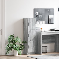 vidaXL Grå sidobord Grå Sonoma Konstruerat trä Standard Grå sidobord