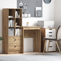 vidaXL Skrivbord Artisan ek Konstruerat trä 60 x 40 x 76 cm Snyggt