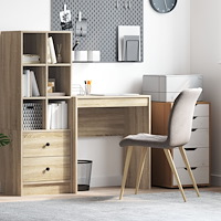 vidaXL Skrivbord Sonoma ek Konstruerat trä 70 x 40 x 76 cm Robust