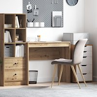 vidaXL Skrivbord Artisan ek Spånskiva Medium Hållbart