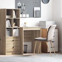 vidaXL Datorbord Sonoma ek Spånskiva 60 x 50 x 76 cm Datorbord