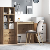 vidaXL Skrivbord Artisan ek Konstruerat trä 70 x 50 x 76 cm Enkel
