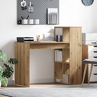 vidaXL Skrivebord Artisan Ek MDF Medium Rektangulär Modern Hållbar