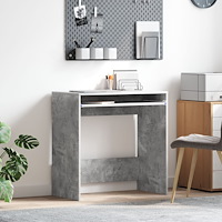vidaXL Datorbord Betonggrå Spånskiva Betongbord Rektangulär Modern
