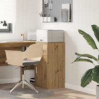 vidaXL Ek Förvaringsskåp Artisan Ek Konstruerat Trä Medium