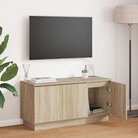 vidaXL TV-Bänk Sonoma Ek 100x38x49 cm Konstruerat Trä