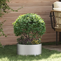 vidaXL Set med rostfria stålkrukor Rostfritt stål 40 cm i diameter Robusta