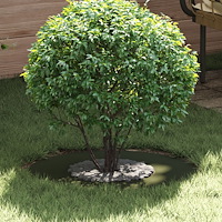 vidaXL Plastplanter Olivgrön Plast Stor Planter Cirkulär Modern