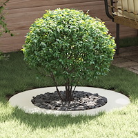 vidaXL Vit Metallkruka Vit Metall 80 cm i diameter Vit Metallkruka