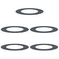 vidaXL Plastkruka Antracit Plast Stor Robust Rund Modern