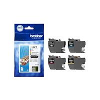 Brother Brother LC421 - 4-pack - svart, gul, cyan, magenta - original - bläckpatron