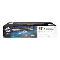 Hewlett-Packard HP 981Y - Extra lång livslängd - gul - original - PageWide - bläckpatron