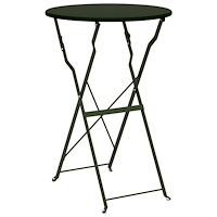 vidaXL Fällbart Bistrobord Mörkgrönt Ø50x71 cm Pulverbestruket Stål