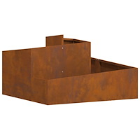 vidaXL Kruka 80x80x50 cm Väderbeständigt Stål