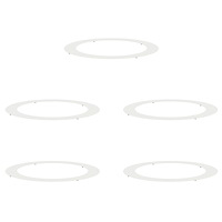 vidaXL Vita Krukor Vit Plast Stor Vit Kruka Rund Minimalistisk