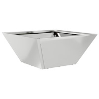 vidaXL Metallkruka Galvaniserad stål 35 x 35 x 15 cm Blomkrukor