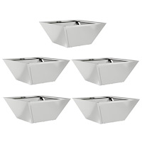 vidaXL Metallkrukset Galvaniserat stål 35 x 35 x 15 cm Dekorativa krukor