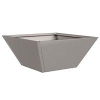vidaXL Metallplanterare Väderbeständig stål 35 x 35 x 15 cm Hållbar