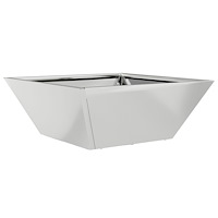 vidaXL Stålplanter Galvaniserat stål 40 x 40 x 15 cm Dekorativa inslag