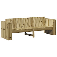 vidaXL Trädgårdsoffa 3-sits 185.5x60x62 cm Impregnerad tall