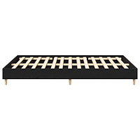 vidaXL Sängram Svart Ek 140x200 cm Konstruerat Trä
