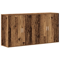 vidaXL Sideboards 2 st Gamla trä 79x38x80 cm Konstruerat trä