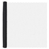 vidaXL Stängselposter 22 st U-kanal Grå 150 cm Stål, vidaXL Hexagon Stängsel Grå 1.5x100 m Stål
