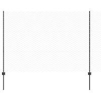 vidaXL Stängselposter 22 st U-kanal Grå 150 cm Stål, vidaXL Hexagon Stängsel Grå 1.5x100 m Stål