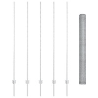 vidaXL Stängselstolpar 10 st U-Kanal 160 cm galvaniserat stål