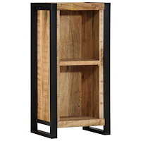 vidaXL Bäddsidebord 40x30x80 cm Massivt rått mangoträ
