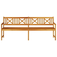 vidaXL Trädgårdsbänk 220x56x90 cm Massiv trä Akaciaträ