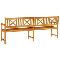 vidaXL Trädgårdsbänk 220x56x90 cm Massiv trä Akaciaträ