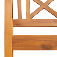 vidaXL Trädgårdsbänk 220x56x90 cm Massiv trä Akaciaträ