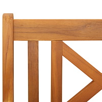 vidaXL Trädgårdsbänk 220x56x90 cm Massiv trä Akaciaträ