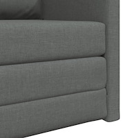 vidaXL Golvsängsoffa 2-i-1 Mörkgrå 74x77x81 cm Tyg