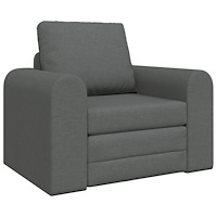 vidaXL Golvsoffa Bed 2-i-1 Mörkgrå 98x71x83 cm Tyg