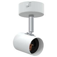 vidaXL takspotlight 1 vägs justerbar vit E27