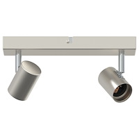 vidaXL Takspotlight 2 Vägs Justerbar Borstad Nickel E27