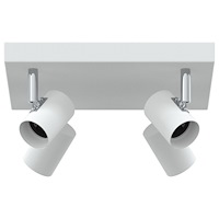 vidaXL Takspotlight 4 Vägs Justerbar Vit E27