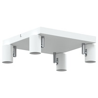vidaXL Takspotlight 4 Vägs Justerbar Vit E27