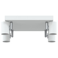 vidaXL Takspotlight 4 Vägs Justerbar Vit E27
