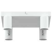 vidaXL Takspotlight 4 Vägs Justerbar Vit E27