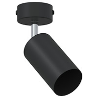 vidaXL takspotlight 1-väg justerbar svart GU10