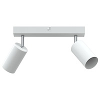 vidaXL takspotlight 2-vägs justerbar vit GU10