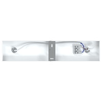 vidaXL takspotlight 2-vägs justerbar vit GU10